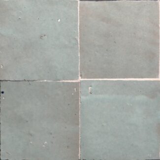 ceramic square tiles in greenish blue colors