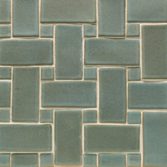 green rectangular ceramic tiles
