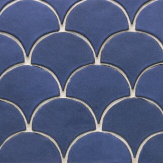 blue scaled ceramic tiles