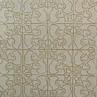 white ceramic tiles with floral brown line designs