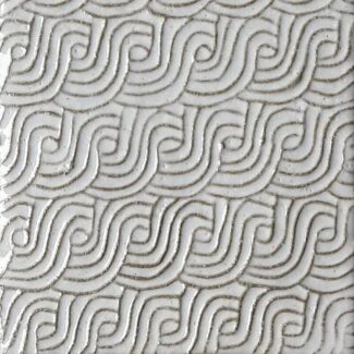 white ceramic tile with wave design