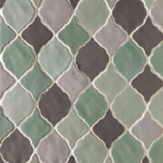 green, black and white ceramic moroccan style tiles