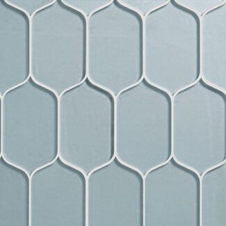 rounded rectangular blue glass tiles