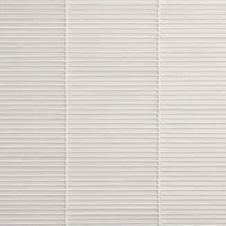 slender rectangular glass white tiles