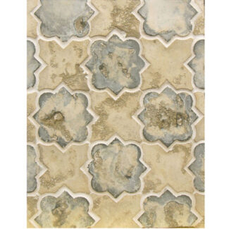 brown and blue moroccan style terracotta tile