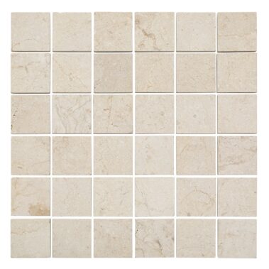 beige square natural stone tiles