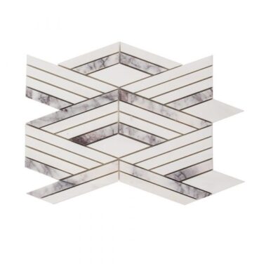 black and white marble rectangular tiles