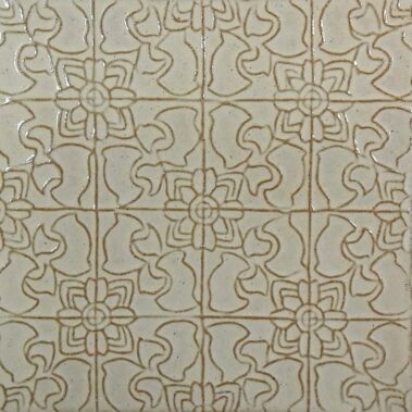 white ceramic tiles with floral brown line designs