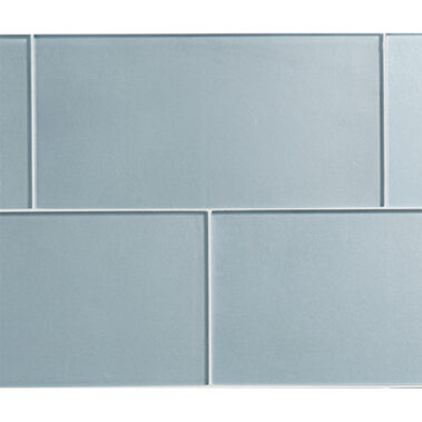 blue glass rectangular tiles