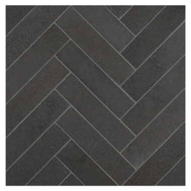 black rectangular mosaic tiles